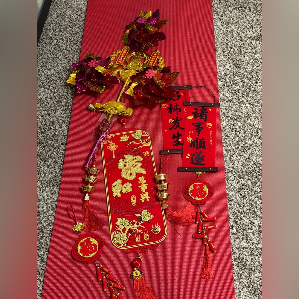 Red and Gold Chinese New Year Decorations